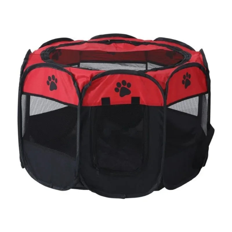 Pet tent octagonal cage fence cat cage foldable cat cage small dog cage four season universal cat delivery room