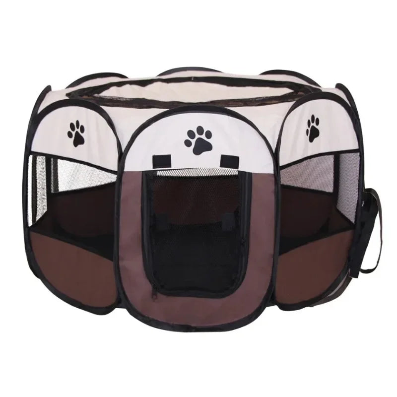Pet tent octagonal cage fence cat cage foldable cat cage small dog cage four season universal cat delivery room