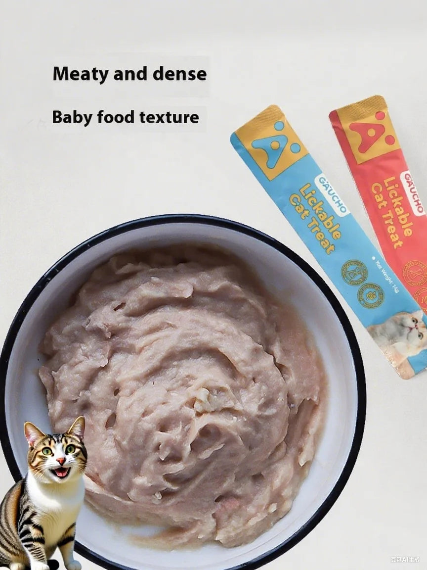 Cat Strips Young Cat Wet Food Pack Nutrition Chicken Salmon Mixed Flavor Cat Liquid Snacks